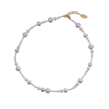 Колье Lanzerotti, Chandrayan, с жемчугом, LZ-23.09-373 белый