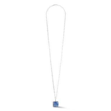 Колье Coeur de Lion, Blue-Silver, 1201/10-0717 Колье Coeur de Lion, Blue-Silver, 1201/10-0717