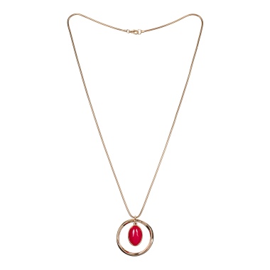 Колье Fiore Luna, RED QUARTZ