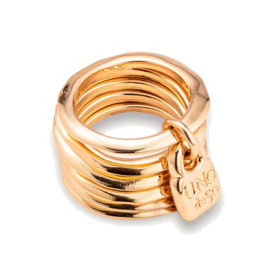 Кольцо UNOde50 Prisoner с золотом ANI0057ORO0000L