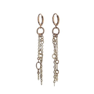 Серьги Lanzerotti, Elisir, цепи-подвески, LZ-25.10-309 золотистый