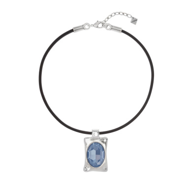 Колье VIDDA, Cibeles, кожаное, с кристаллом Swarovski, VD25.2-02015 голубой