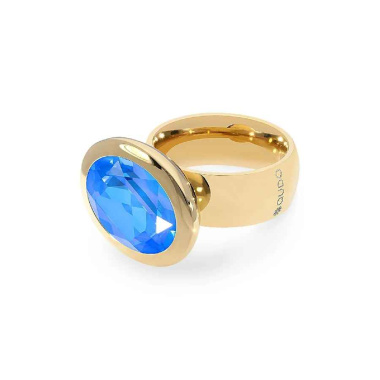 Кольцо Qudo, TIVOLA big G royal blue delite  17.8 мм, 651749/17.8 BL/G
