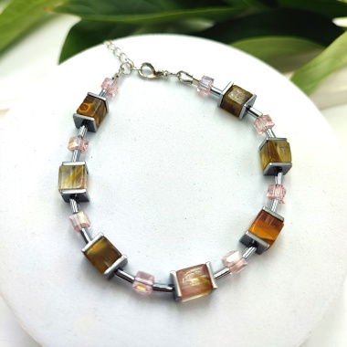 Браслет Diogems Cube, Coffee Dream