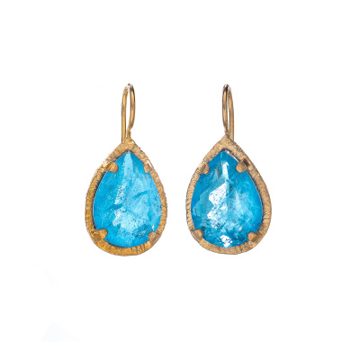 Серьги Estrosia, с кристаллом, ES-ORVC4-3A синий