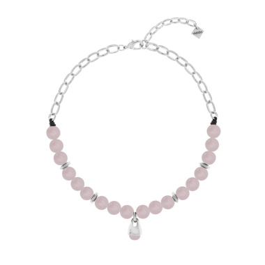 Колье VIDDA, Hera, с розовым кварцем и кожей, VD25.1-02234201 розовый