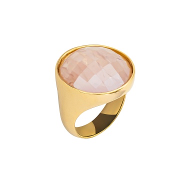 Кольцо Possebon,  quartz rose 18.5 мм