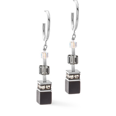 Серьги Coeur de Lion, Black-Silver, 3039/21-1317 Серьги Coeur de Lion, Black-Silver, 3039/21-1317