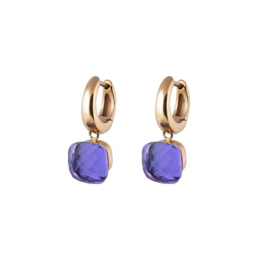 Серьги Qudo, Firenze medium orchid 300338 V/RG