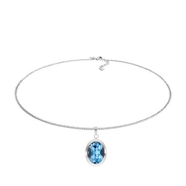 Колье Qudo, Tivola Aquamarine 404527.1 BL/S