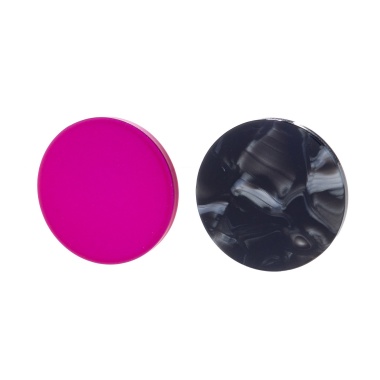 Серьги Nuance, асимметричные, в форме диска, NFN-24.04-053 розовый