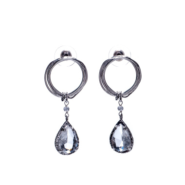 Серьги Estrosia, сереб.,капля,, ES-ORF27-9A