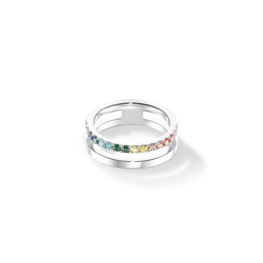 Кольцо Coeur de Lion, Multicolour Silver, 0136/40-1517 58 Кольцо Coeur de Lion, Multicolour Silver, 0136/40-1517 58