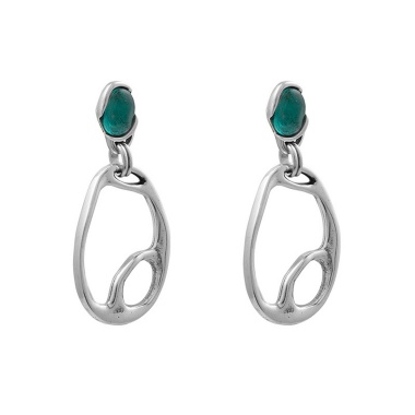 Серьги Ciclon, Deba, с муранским стеклом, CN-232615 бирюзовый