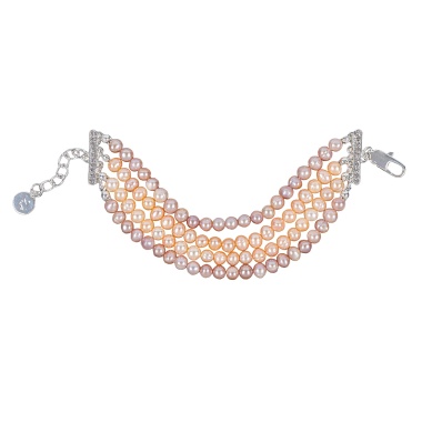 Браслет Fiore Luna, Pearle Quadro Сarabiner, CL4540 BR/S Браслет Fiore Luna, Pearle Quadro Сarabiner, CL4540 BR/S