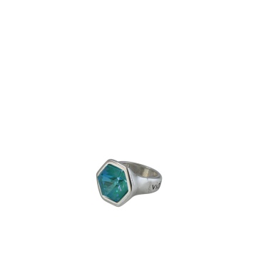 Кольцо VIDDA, Caramel, с кристаллом Swarovski, VD22-00965 бирюзовый, 19
