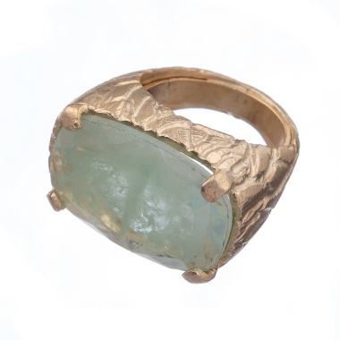 Кольцо Estrosia, с празиолитом, ES-ANM22-1A мятный, 17,5 Кольцо Estrosia, с празиолитом, ES-ANM22-1A мятный, 17,5