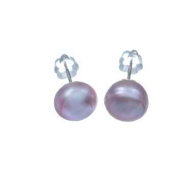 Пуссеты Moon Paris, с жемчугом, Mo-Y24.11-068 розовый