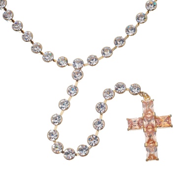 Колье Moon Paris, Ringo Queen, с крестом и кристаллами, MRQ-23.12-055 хрустальный