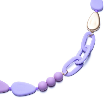 Колье Moon Paris, Lorian, со вставками из каучука, ML-22.02-018 сиреневый