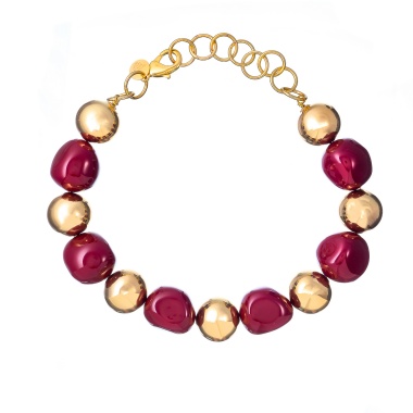 Колье Francesca Bianchi, с эмалью, FB25.2-GC9 красный