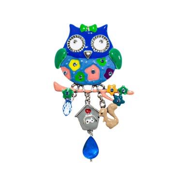 Брошь Shadore, Сова с домиком