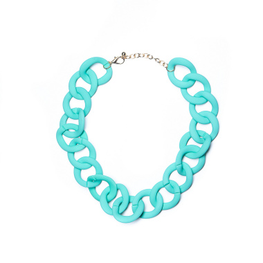 Колье Moon Paris, Lorian, со звеньями из каучука, ML-22.02-004 мятный