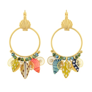 Серьги TARATATA, Archipel, асимметричные, смола, стразы, бусины, TT-E24-03726-20M золотистый Серьги TARATATA, Archipel, асимметричные, смола, стразы, бусины, TT-E24-03726-20M золотистый