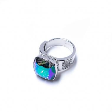 Кольцо Moon Paris, Ringo Queen, разъемное, с кристаллом, MRQ-21.11-061 зеленый
