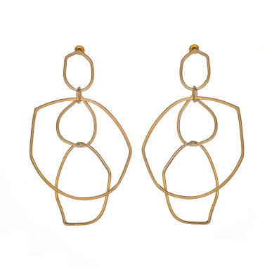 Серьги Estrosia, металл, ES-OREQ01-03A золотистый