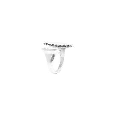 Кольцо ORI TAO, Karaba, незамкнутое, с орнаментом, OT23.1-19-40121 серебристый