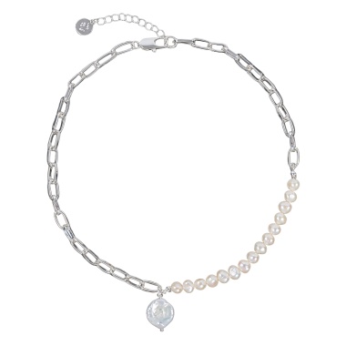 Колье Fiore Luna, Pearle Half Сarabiner, BL4504 S