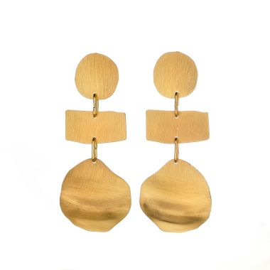 Серьги Dansk Copenhagen, Alaya, с подвесками разных форм, DNSK25.2-3C2307019 золотистый