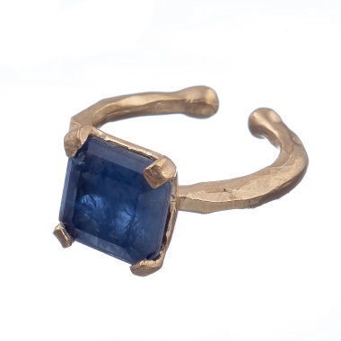 Кольцо Estrosia, разъемное, с кристаллом, ES-ANM33 синий