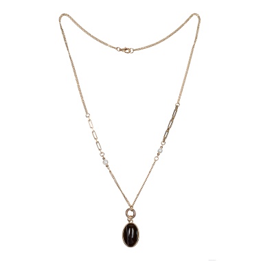 Колье Fiore Luna, COFFE AGATE