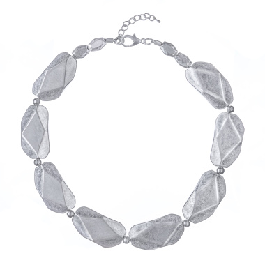 Колье Moon Paris, Lorian, с объемными вставками, ML-24.03-014 серебристый