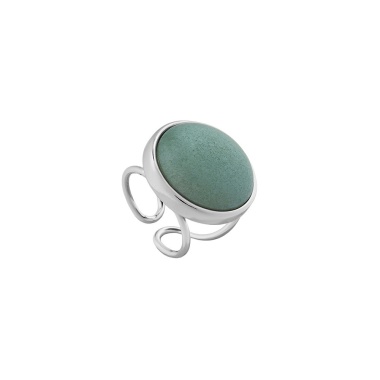 Кольцо Possebon, Pearl Green Quartz 16.5 мм