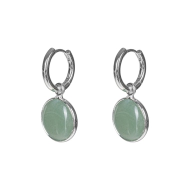 Серьги Fiore Luna, GREEN AVENTURINE