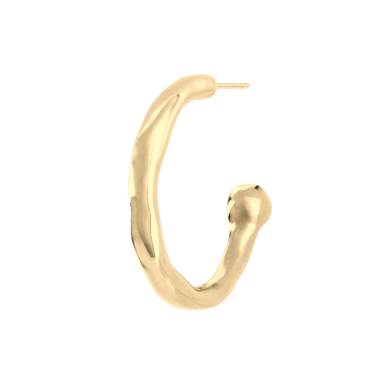 Моносерьга UNOde50 Hula Hoop с золотом PIE0016ORO0000U