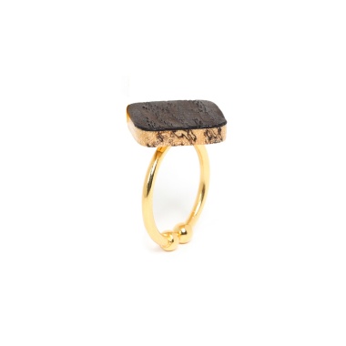 Кольцо Nature Bijoux, Wenge, разъемное, гмелина и шпон, NB22.1-19-24361 коричневый Кольцо Nature Bijoux, Wenge, разъемное, гмелина и шпон, NB22.1-19-24361 коричневый