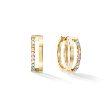 Серьги Coeur de Lion, Multicolour Pastel Gold, 0136/21-1590 Серьги Coeur de Lion, Multicolour Pastel Gold, 0136/21-1590