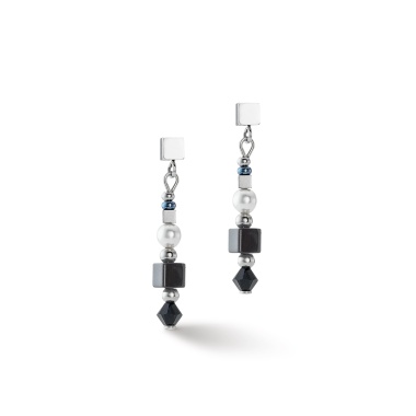 Серьги Coeur de Lion, Black-Silver, 4355/21-1317 Серьги Coeur de Lion, Black-Silver, 4355/21-1317