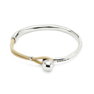 Браслет UNOde50 Ser Intrepida бежевый, с серебром PUL2551MFLMTL0M