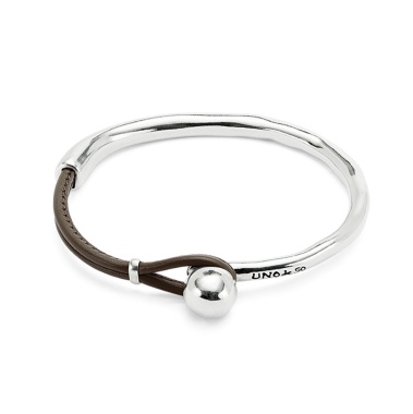 Браслет UNOde50 Ser Intrepida коричневый, с серебром PUL2551MARMTL0M