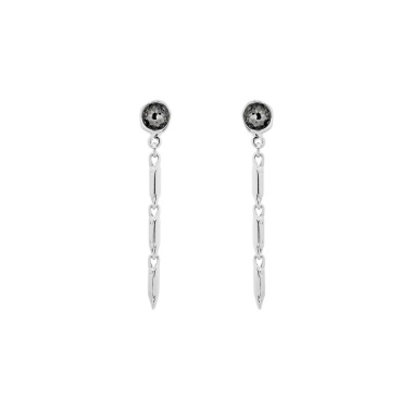Серьги VIDDA, Fire, с кристаллом Swarovski, VD25.2-02325 серый