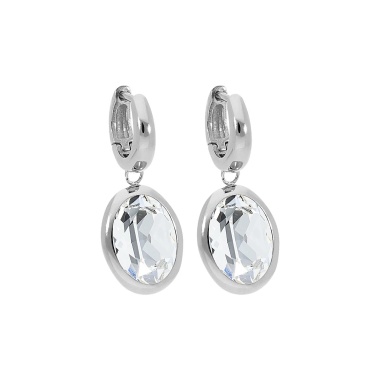 Серьги Qudo, Creole TIVOLA small S crystal, 310500 BW/S Серьги Qudo, Creole TIVOLA small S crystal, 310500 BW/S