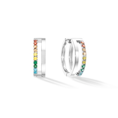 Серьги Coeur de Lion, Multicolour Silver, 0136/21-1517 Серьги Coeur de Lion, Multicolour Silver, 0136/21-1517