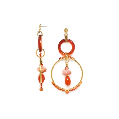 Серьги Nature Bijoux, Agate, с огненным агатом, NB23.1-12-78360 коричневый Серьги Nature Bijoux, Agate, с огненным агатом, NB23.1-12-78360 коричневый