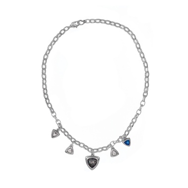 Колье Ciclon, Fortuna, с кристаллами, CN-251807 серый