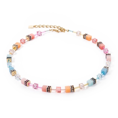 Колье Coeur de Lion,  Aqua-Apricot, 2838/10-2028 Колье Coeur de Lion,  Aqua-Apricot, 2838/10-2028